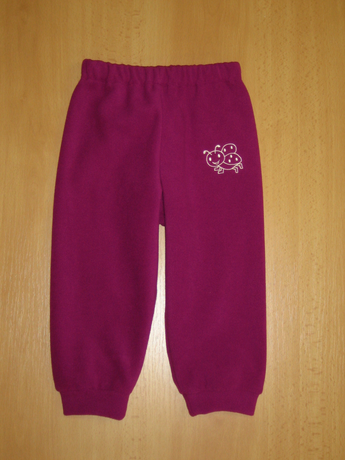 TEPLÁČKY DĚTSKÉ FLEECE S VÝŠIVKOU vel.90 , 100