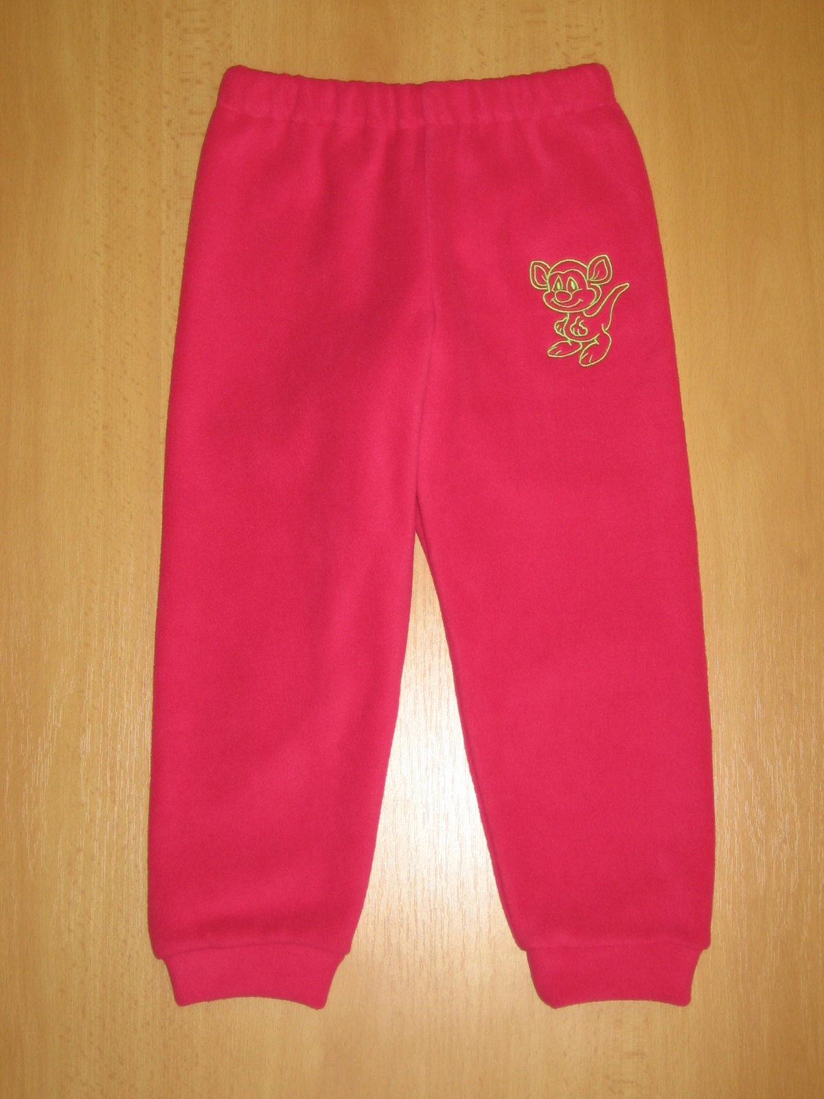TEPLÁČKY DĚTSKÉ FLEECE S VÝŠIVKOU vel.90 , 100