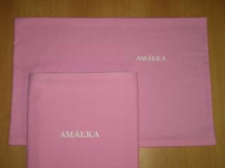 POVLEČENÍ DĚTSKÉ FLANEL S VÝŠIVKOU JMÉNO - 40x60,90x135