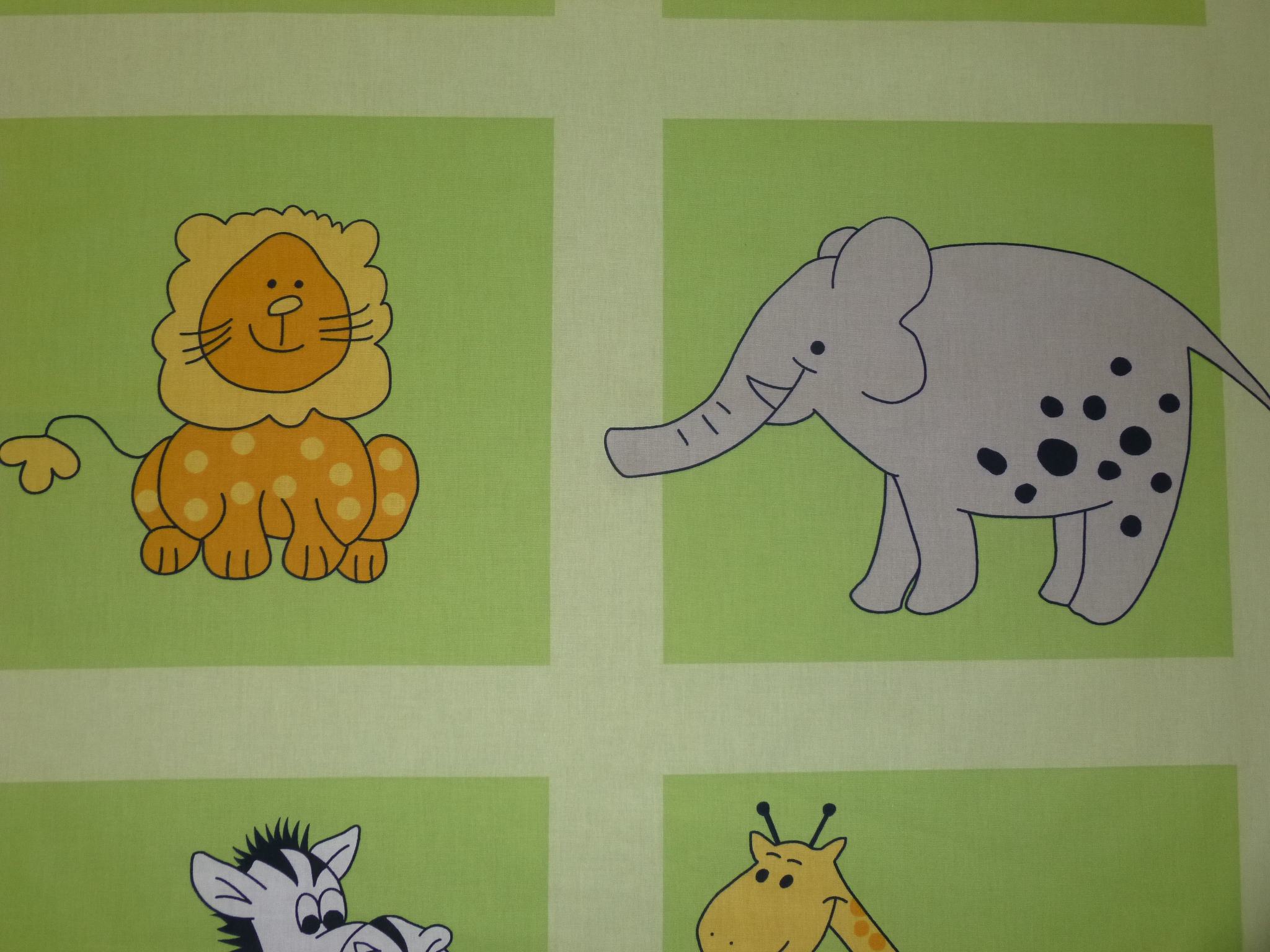 Povlečení do postýlky zelená zoo 90x140,40x60