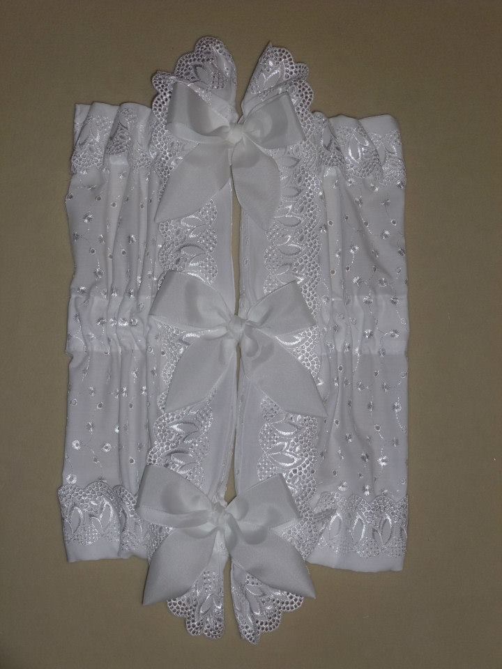 Zavinovačka klasická čtvercová madeira 3 krajky bez vložky 