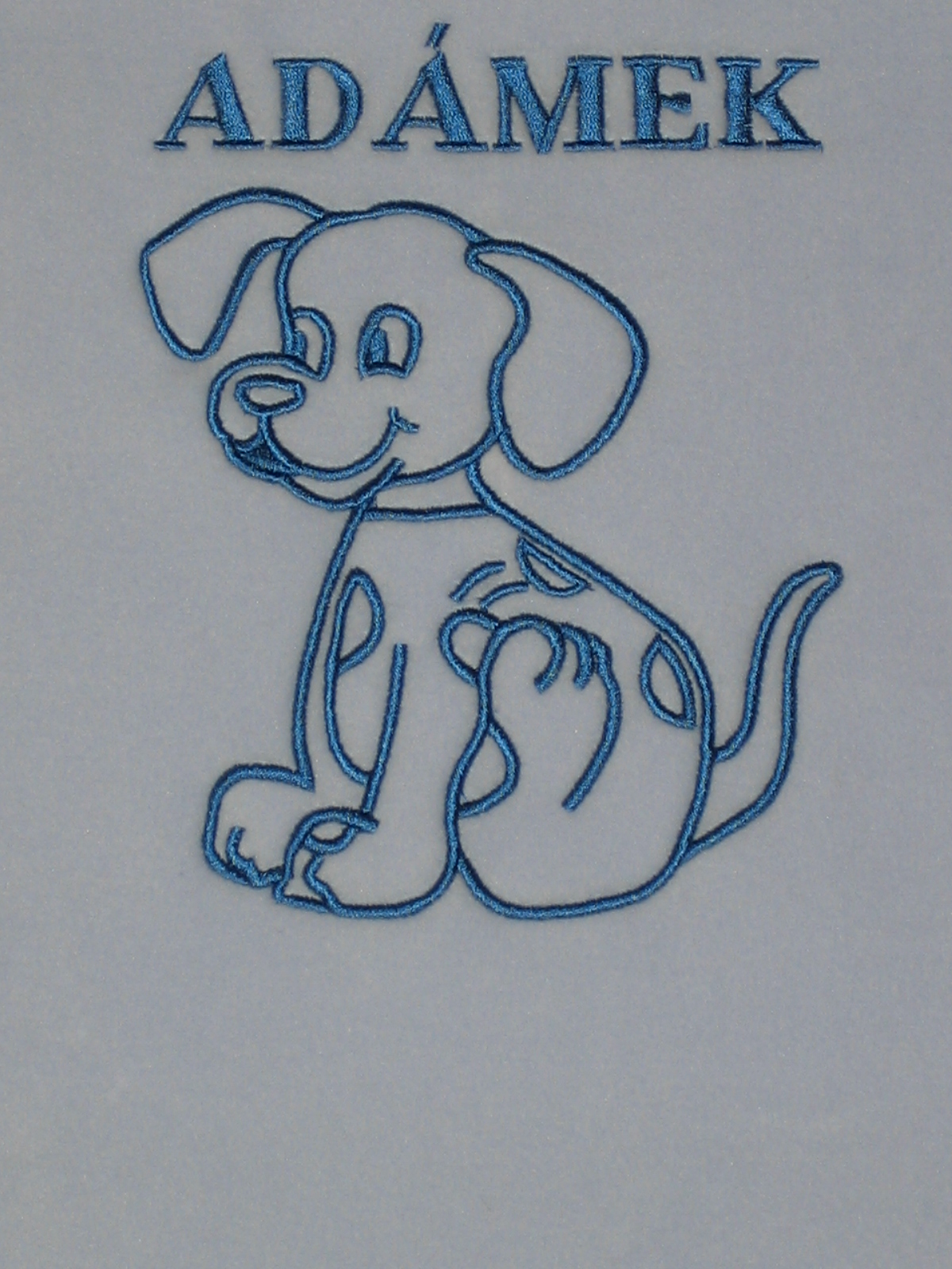 Deka fleece dvouvrstvá 70x100 výšivka obrázek,jméno na jedné straně 