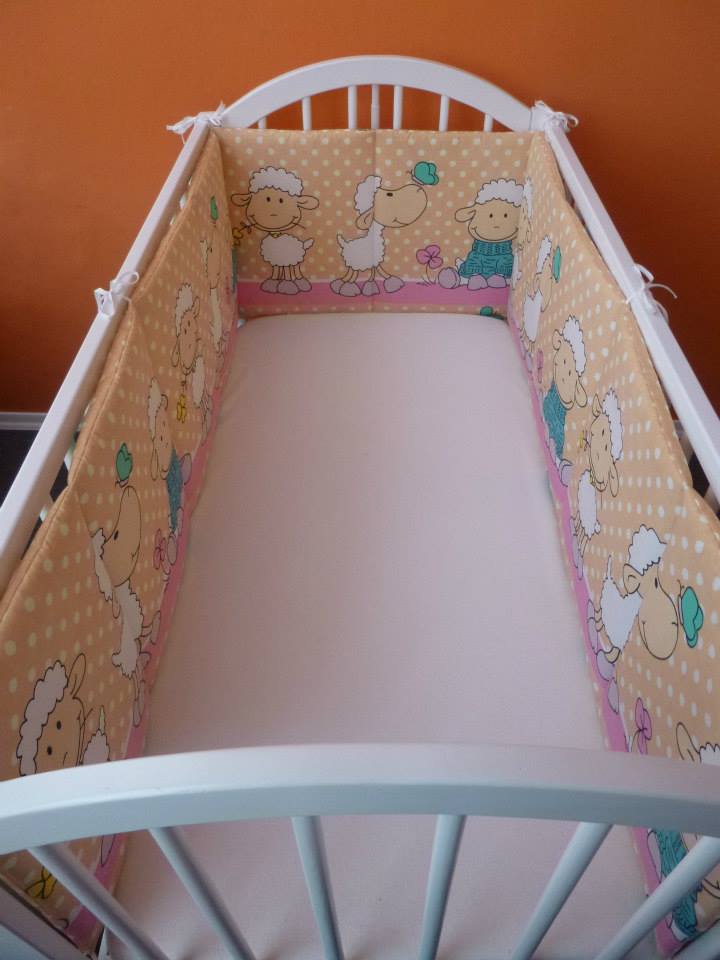 Mantinel kolem celé postýlky 70x140 cm výška 50 cm - 4 díly