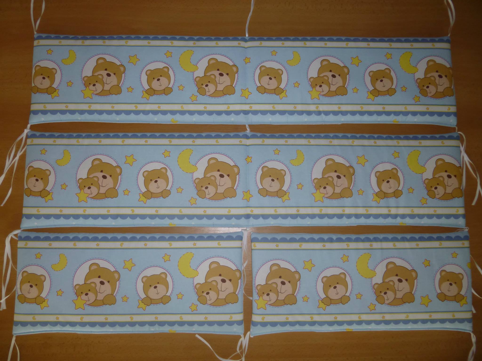 Mantinel kolem celé postýlky 60x120 cm 4 díly, výška 25 cm 