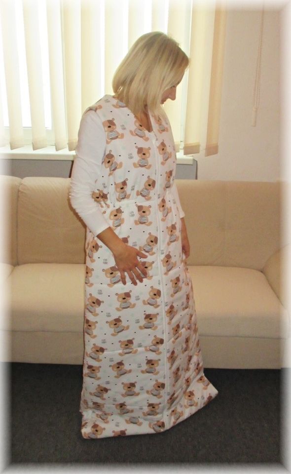 Bavlněný dětský spací pytel VESTA zimní délka 170 cm