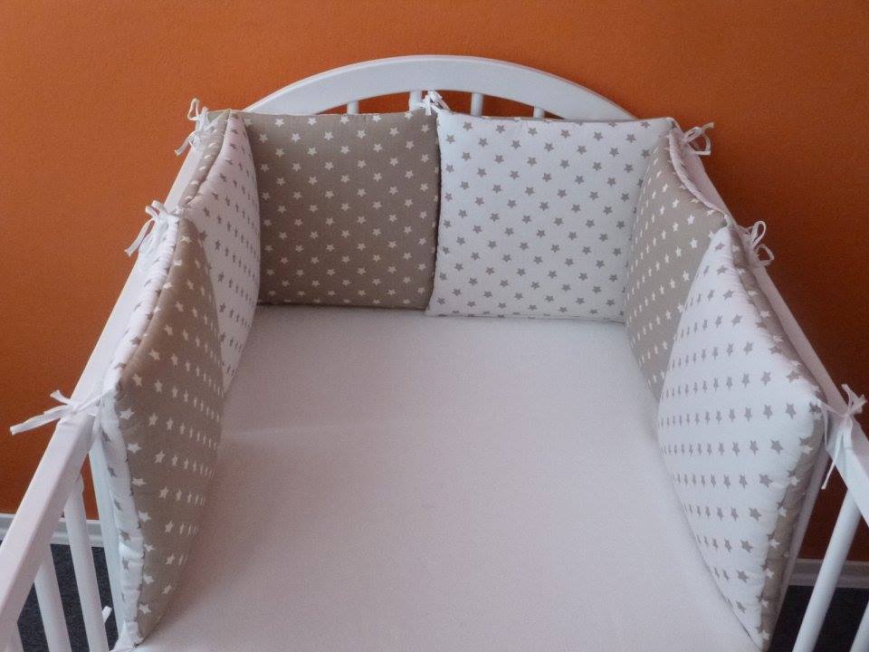Polštářkový mantinel 6 ks polštářek 30x30 cm