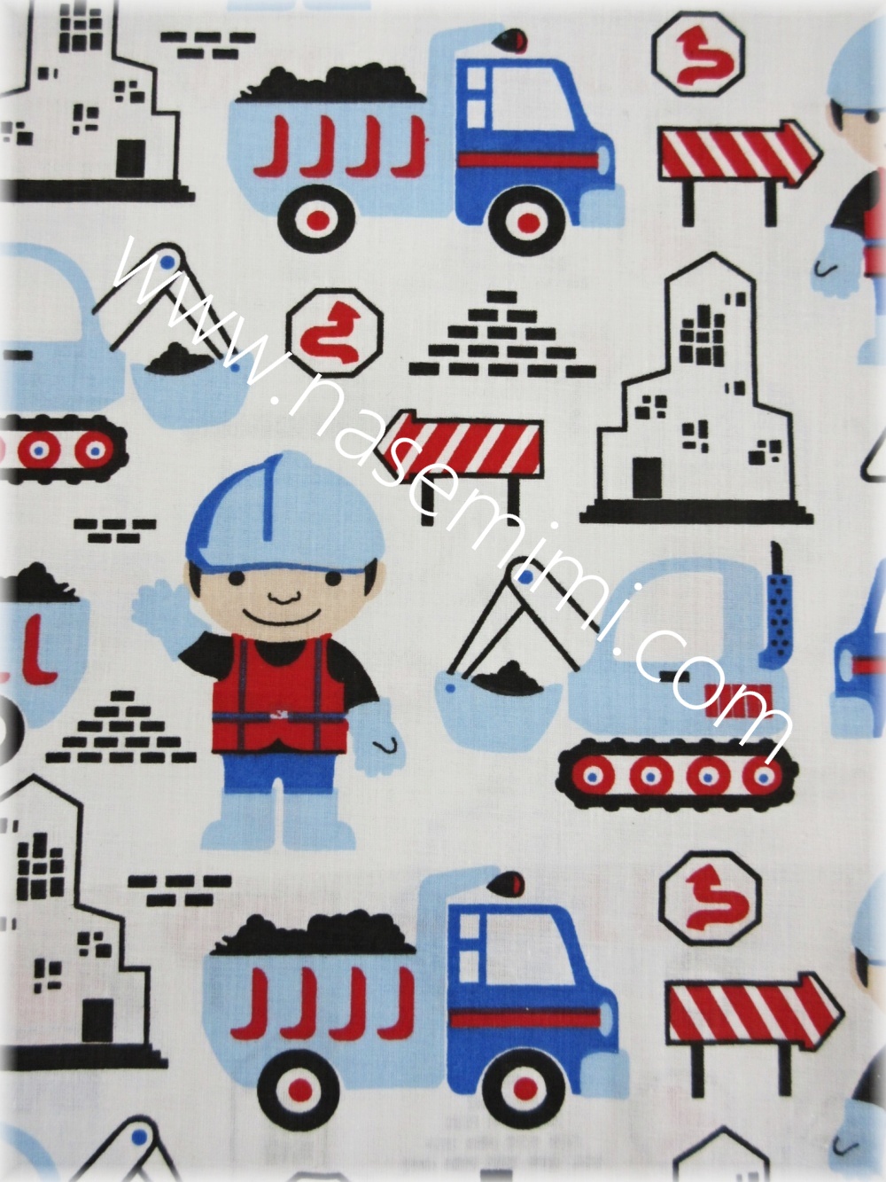 Povlečení do postýlky Igráček na stavbě modrá 100x135, 40x60 cm