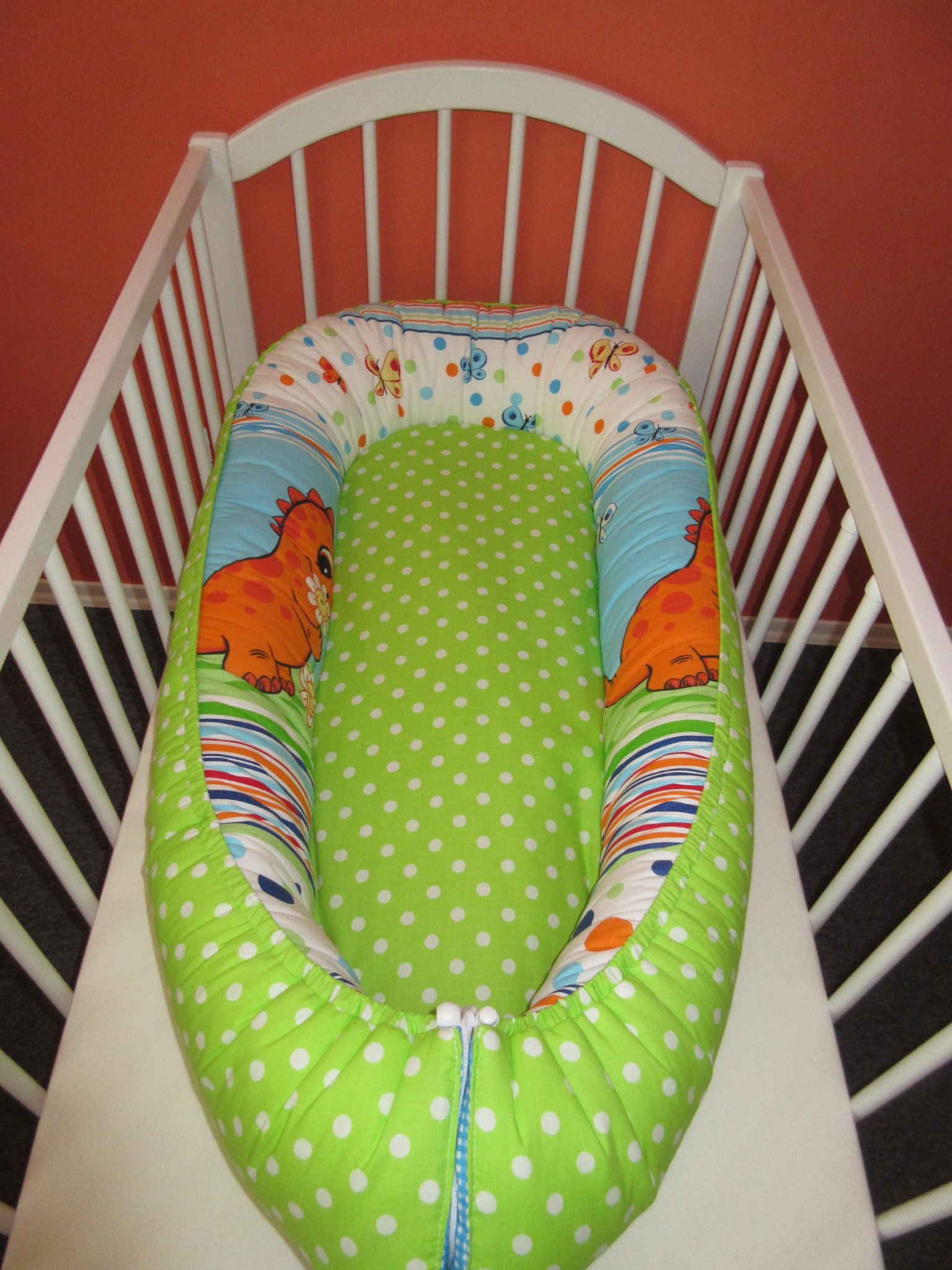 Oboustranná podložka hnízdečko maxi 40x100 cm  bavlna/plátno