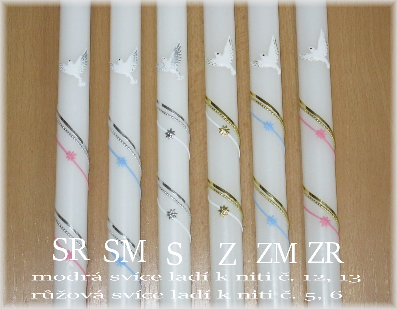 Křestní rouška - vzor 50 holoubek