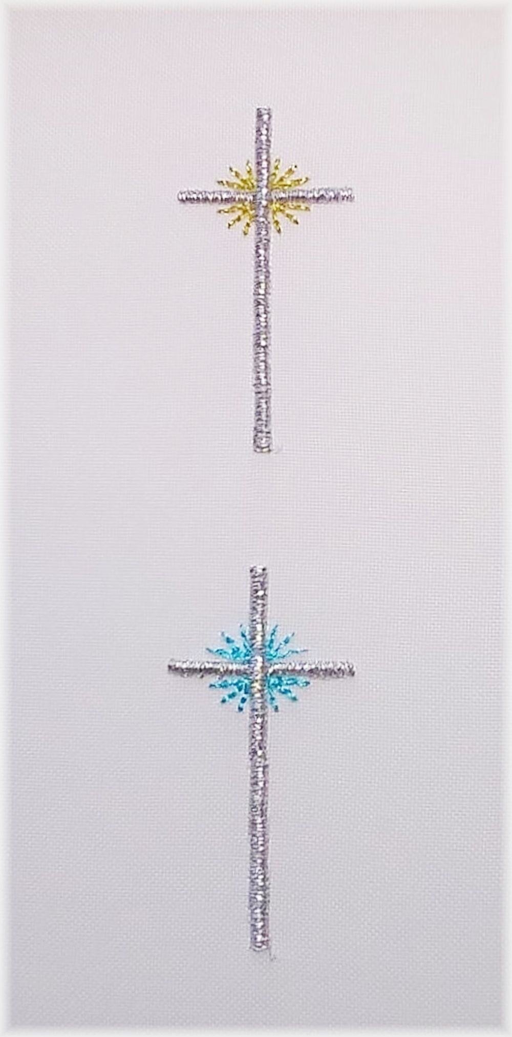 Křestní šál "kříž" vzor 2