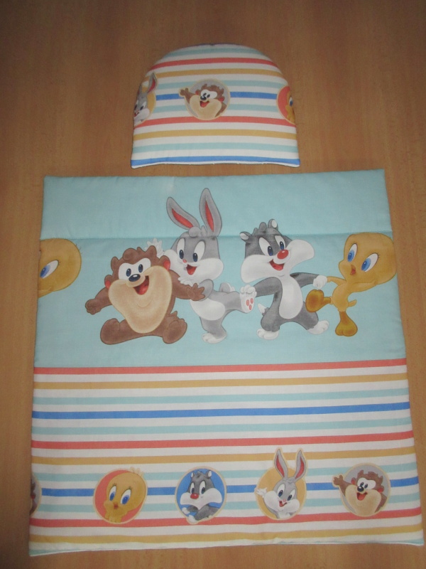 Peřinky plymo do kočárku 2.jak. Disney tyrkysová / hvězdičky šedá