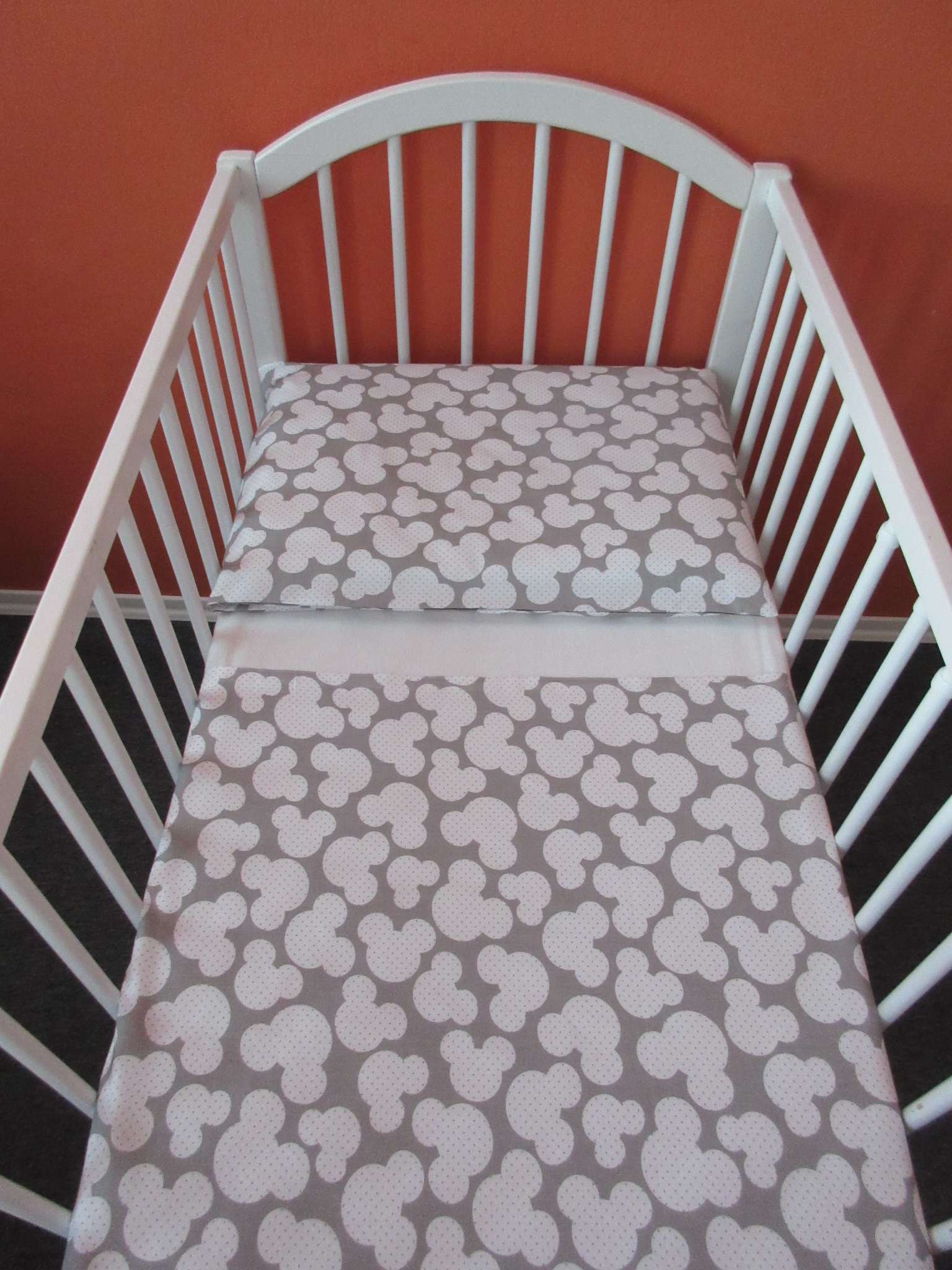 Povlečení do postýlky Mickey šedá 100x135,40x60