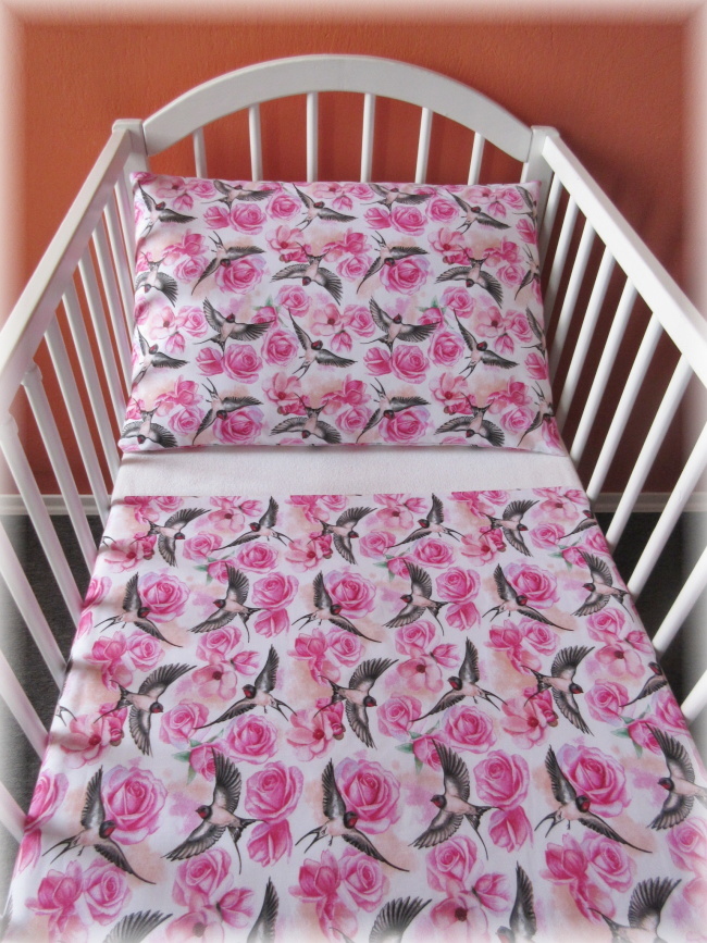 Povlečení do postýlky Vlaštovky 90x130, 40x60