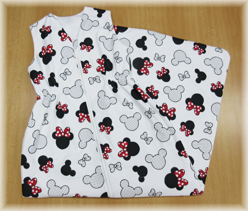 Dětský spací pytel jarní / podzimní 130 cm Minnie červená