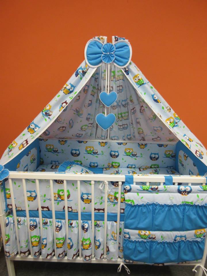 Nebesa bavlna kolem celé postýlky 2