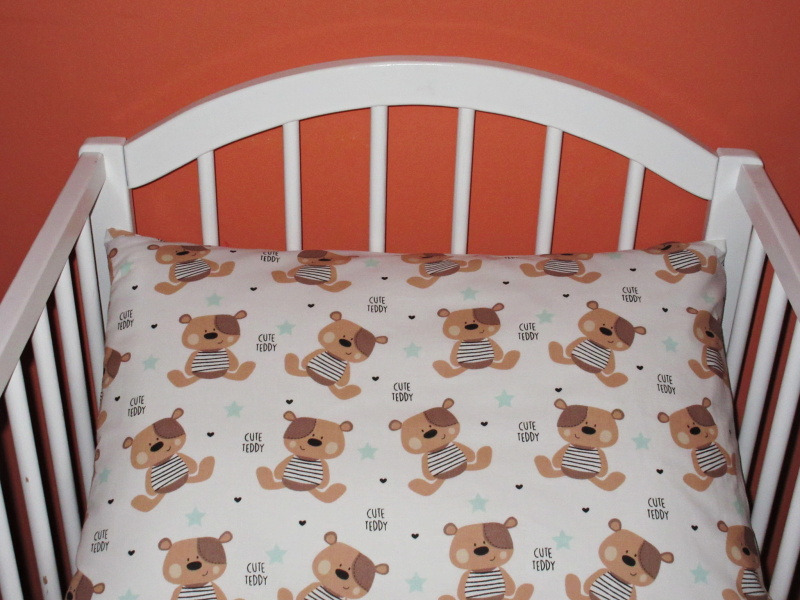 Povlečení do postýlky Teddy hnědá 100x135, 40x60