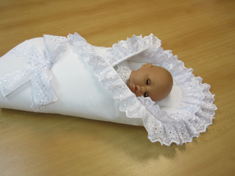 Retro rychlozavinovačka bavlna s krajkou 75x75 cm