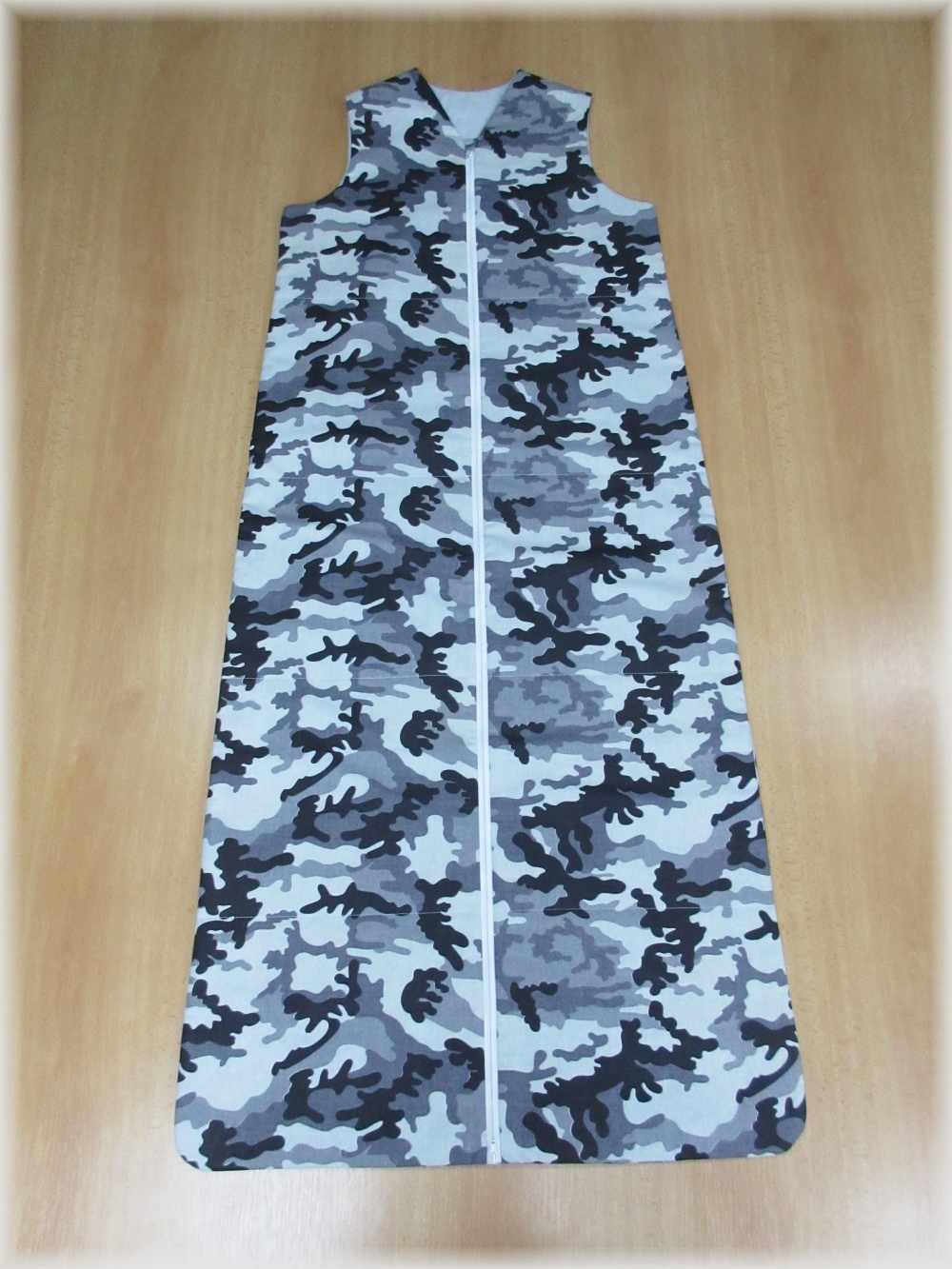 Dětský spací pytel jarní / podzimní délka 150 cm Maskáč šedý
