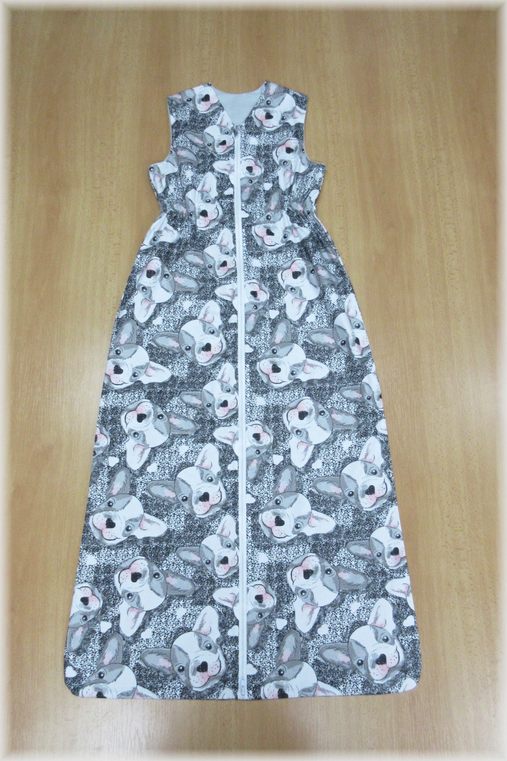 Dětský spací pytel letní délka 130 cm Buldočci