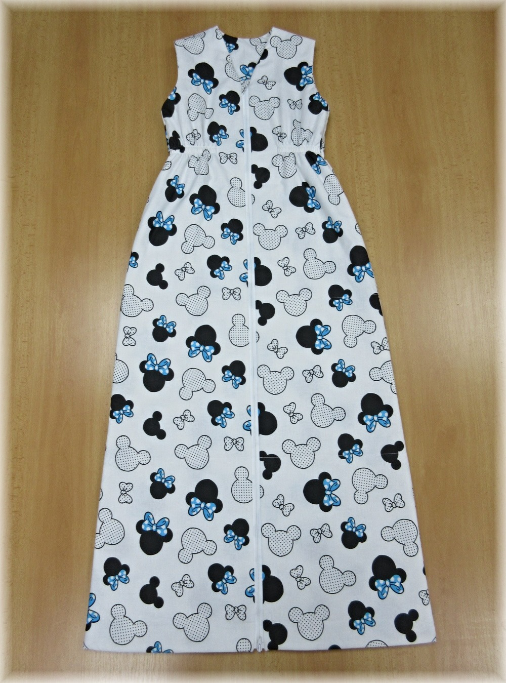 Dětský spací pytel jarní / podzimní délka 130 cm Mickey myšky modré