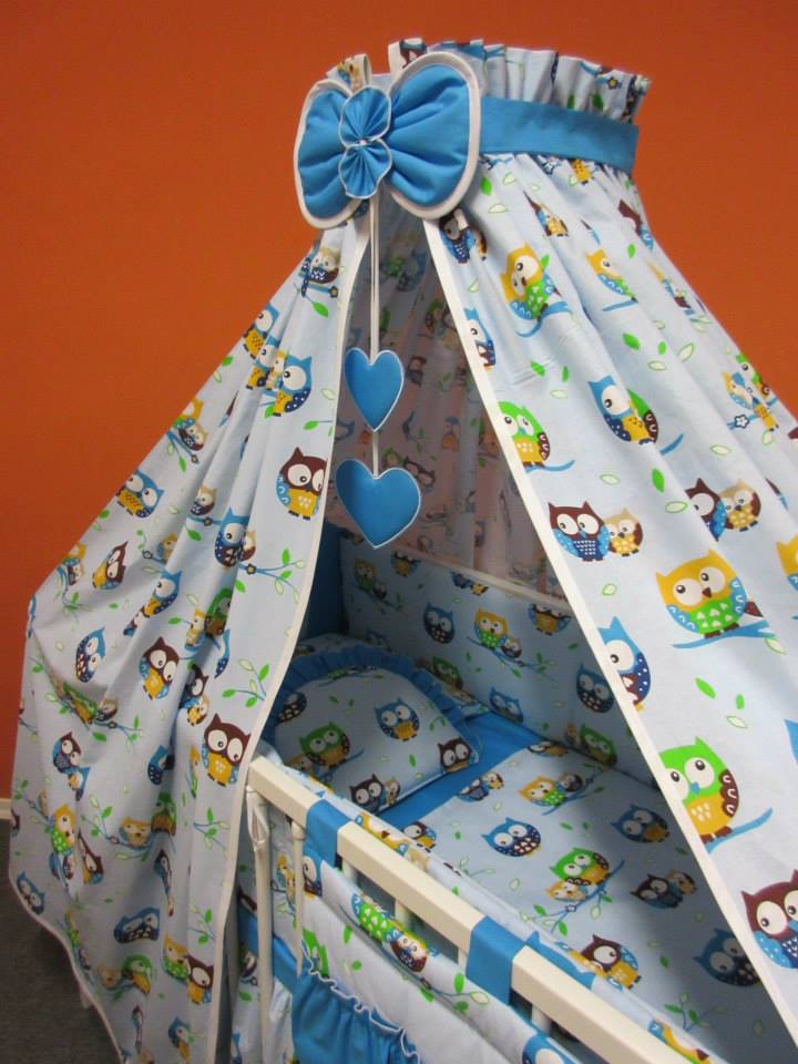 Nebesa bavlna kolem celé postýlky 2