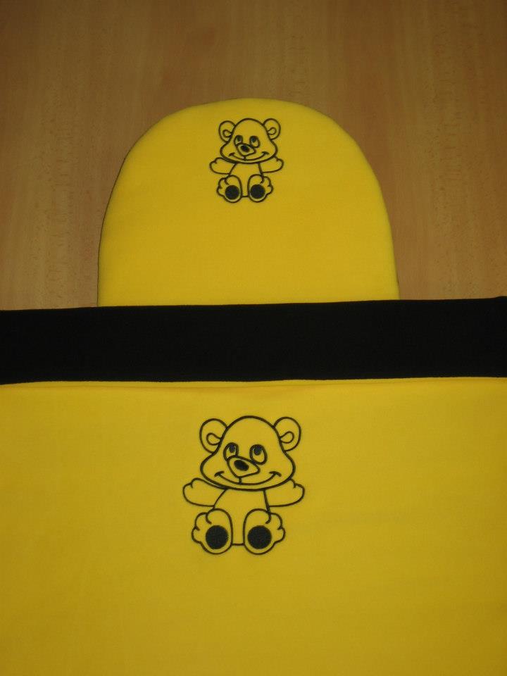 Plymo peřinky do kočárku fleece výšivka na obou stranách