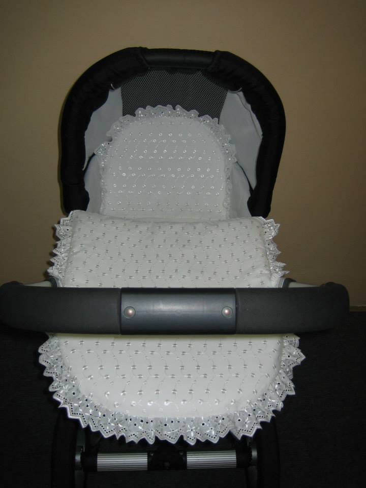 Plymo peřinky do kočárku madeira s kanýrem krajka