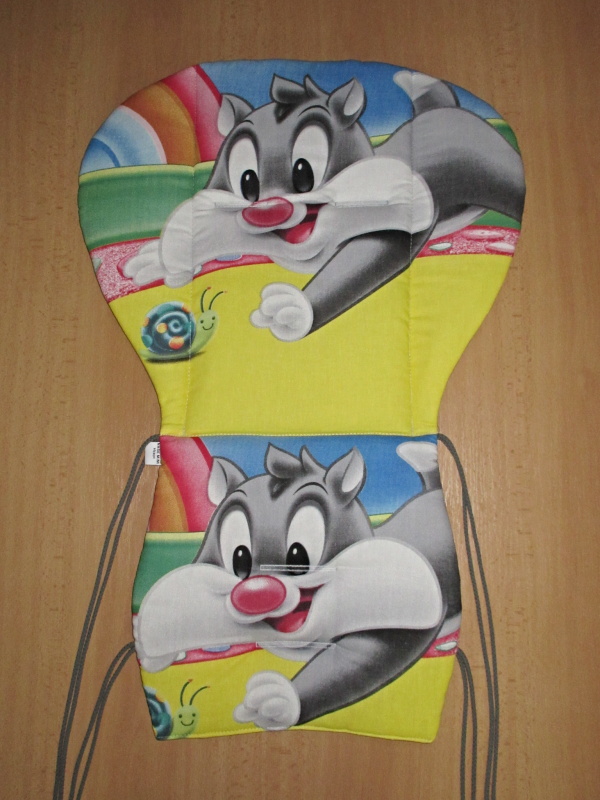 NAŠE MIMI Podložka do kočárku univerzální Disney / šedé hvězdičky