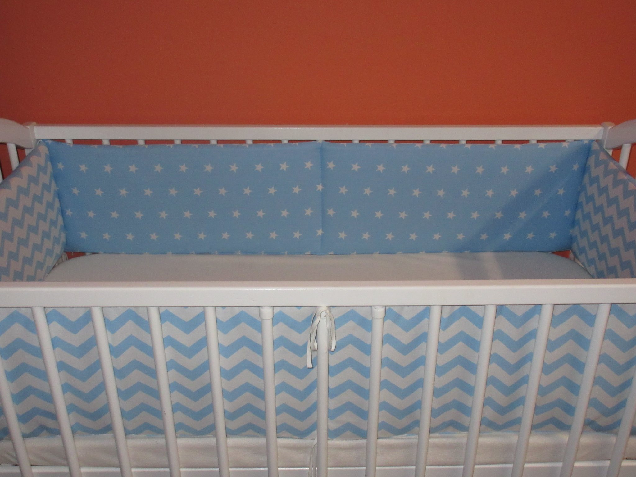 Mantinel kolem celé postýlky 60x120 cm 4 díly, výška 30 cm -  výběr látky ze vzorníku 