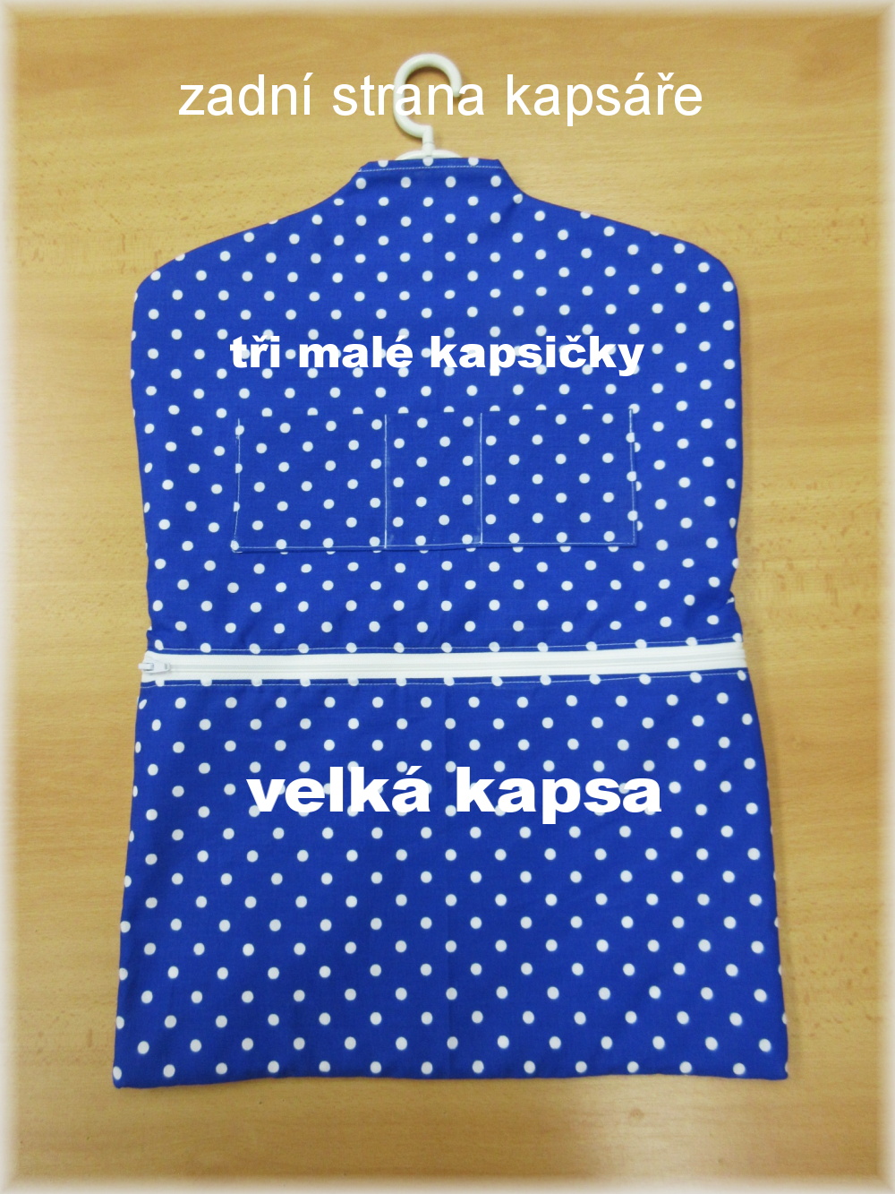Kapsář na ramínko do školky, školy + pytlík na přezůvky