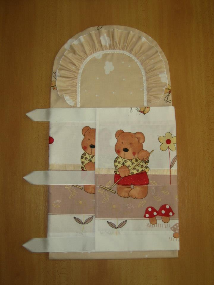 Zavinovačka klasická stahovací s kanýrem bavlna plátno potisk 38x120 cm