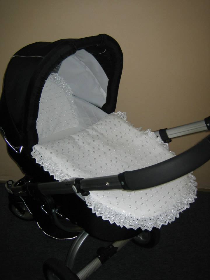 Plymo peřinky do kočárku madeira s kanýrem krajka