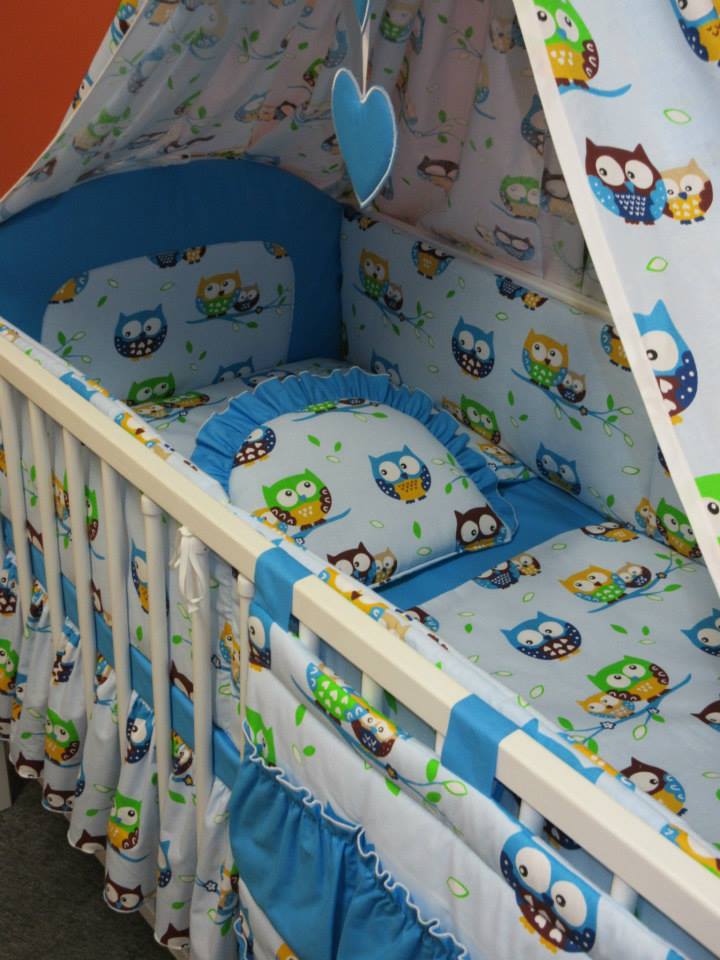 Nebesa bavlna kolem celé postýlky 2