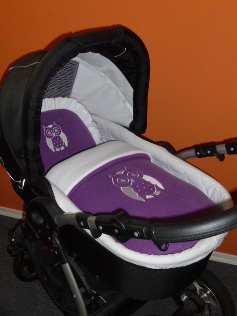 Plymo peřinky do kočárku fleece s kanýrem výšivka na jedné straně