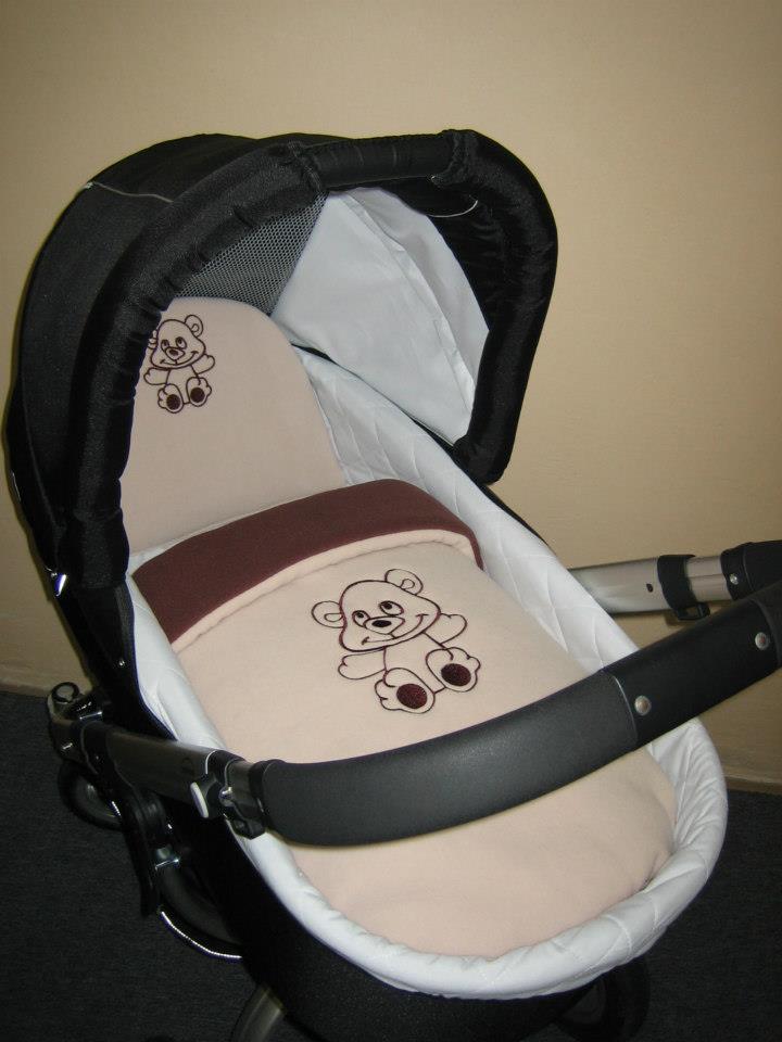 Plymo peřinky do kočárku fleece výšivka na obou stranách