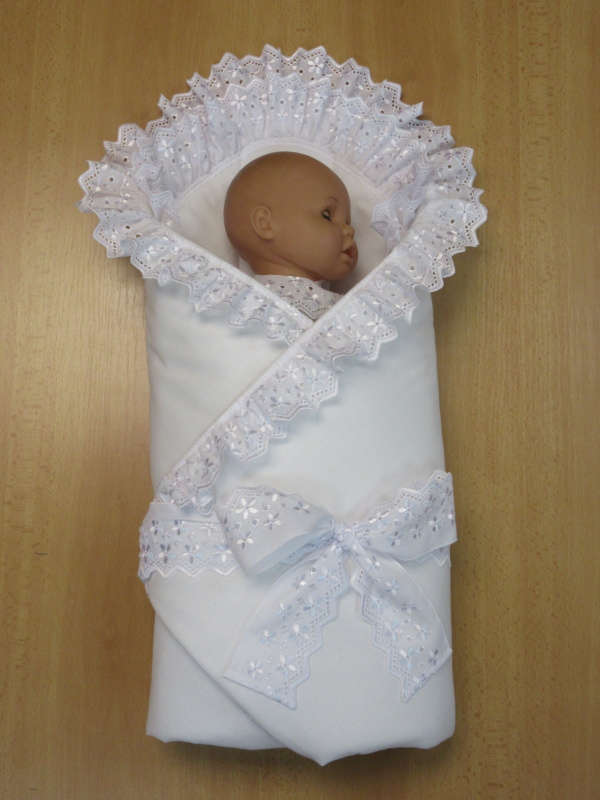 Retro rychlozavinovačka bavlna s krajkou 75x75 cm