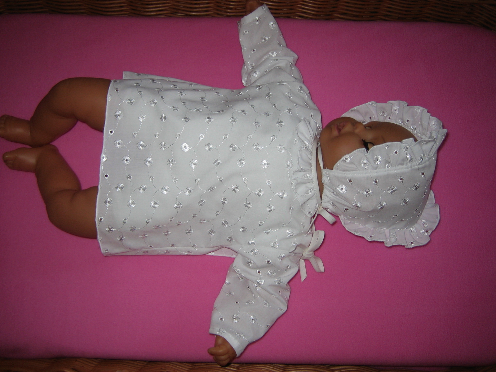 Kojenecká košilka ke křtu madeira 