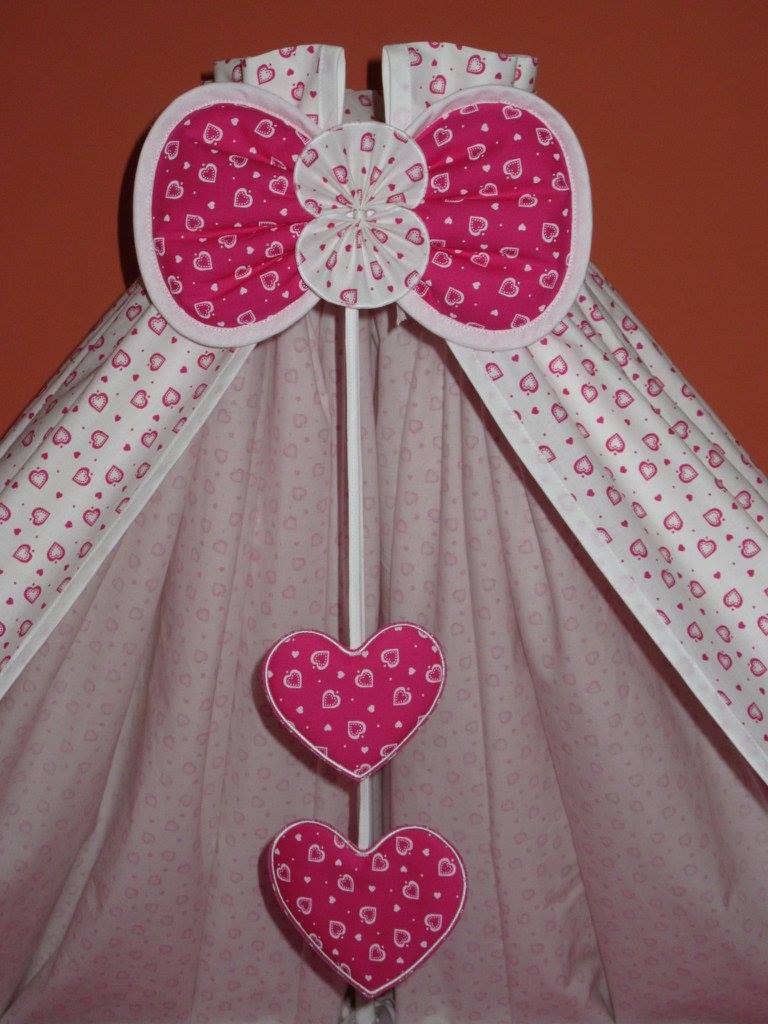 Nebesa bavlna kolem celé postýlky 1