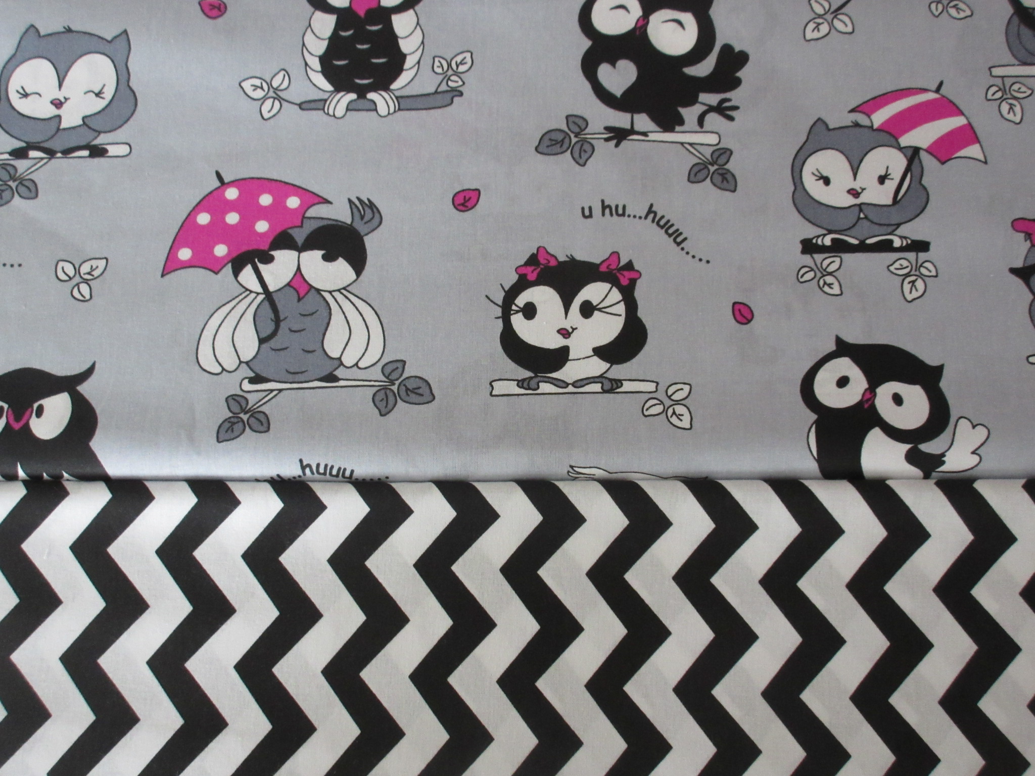 Povlečení do postýlky Sovička Huhu 90x130,40x60