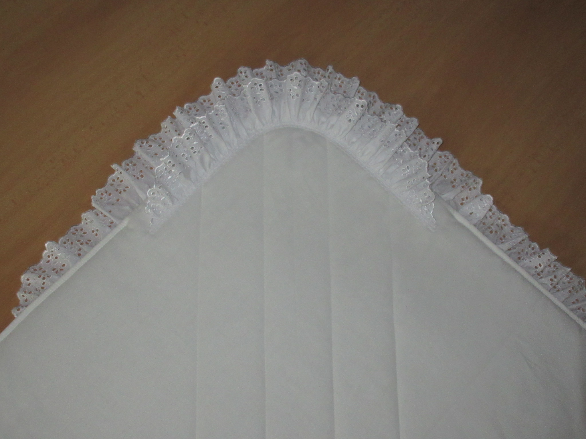 Retro rychlozavinovačka bavlna s krajkou 80x80 cm