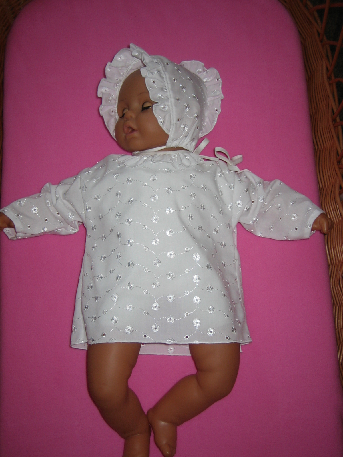 Kojenecká košilka ke křtu madeira 