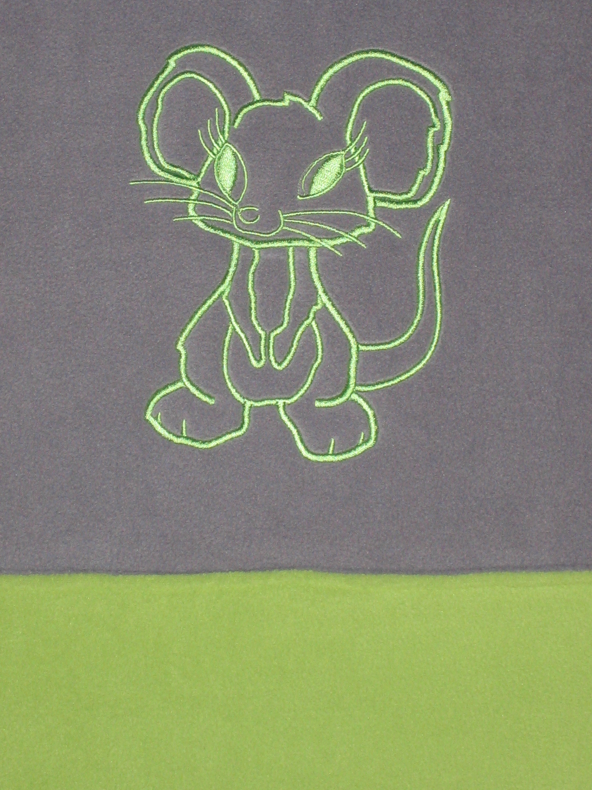 Deka fleece dvouvrstvá 70x100 výšivka obrázek na obou stranách 