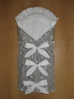 Zavinovačka klasická stahovací s kanýrem bavlna plátno potisk 80x80 cm