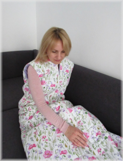 Bavlněný dětský spací pytel zimní délka 180 cm